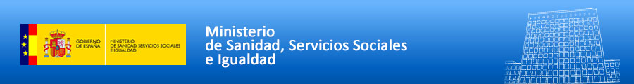 Banner del Ministerio de Sanidad, Servicios Sociales e Igualdad
